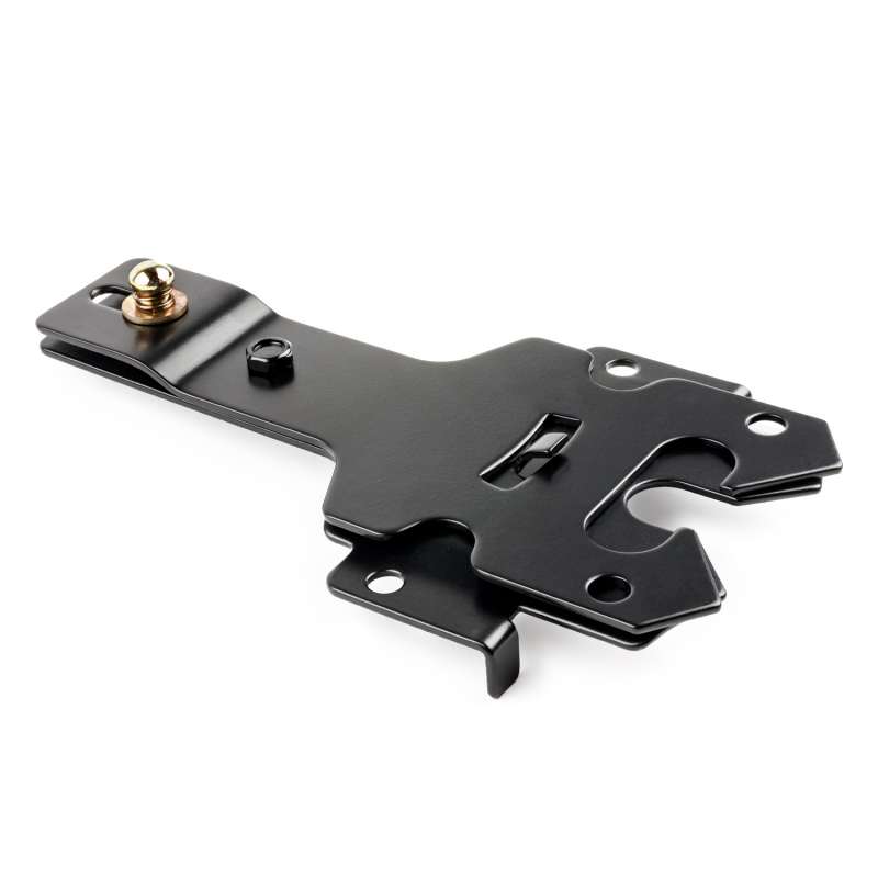 Industrial product photography of a gate latch.